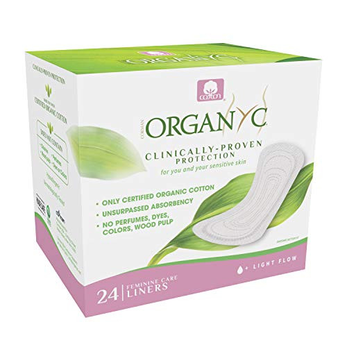 Organyc 100% Certified Organic Cotton Panty Liner  Everyday Pantiliner, Light Flow (24 Count) (B003ART1IW)