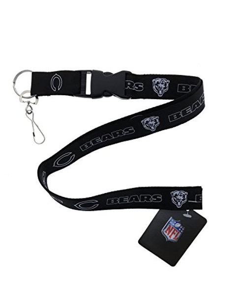 Sports Football Lanyard Fan Keychain (Bears- Black) Sports Football Lanyard Fan Keychain (Bears- Black)