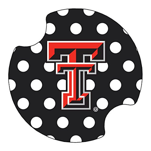 Thirstystone Texas Tech University Dots Car Cup Holder Coaster, 2-Pack