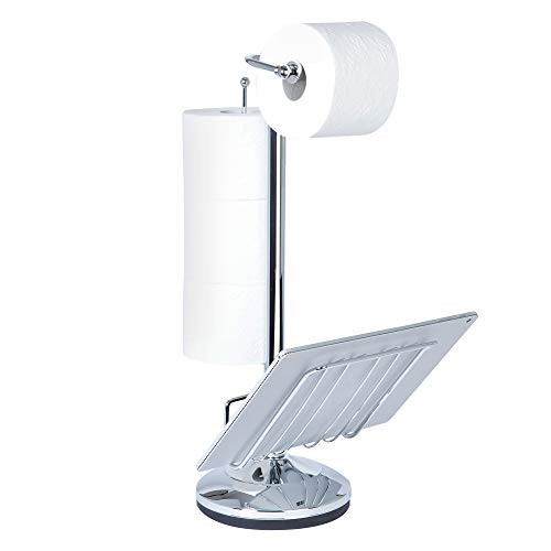 Better Living Products 54544 Toilet Caddy Tissue Dispenser with Magazine Rack, Chrome Better Living Products 54544 Toilet Caddy Tissue Dispenser with Magazine Rack, Chrome