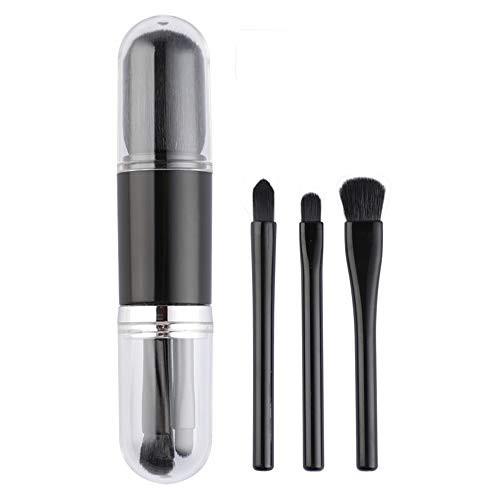 4 in 1 Retractable Makeup Brushes, Tenmon Cosmetic Beauty Makeup Minerals Powder Brush Travel Retractable Kabuki Brush,Foudation Blush Brush Cosmetic Tool (Silvery) 4 in 1 Retractable Makeup Brushes, Tenmon Cosmetic Beauty Makeup Minerals Powder Brush Travel Retractable Kabuki Brush,Foudation Blush Brush Cosmetic Tool (Silvery)