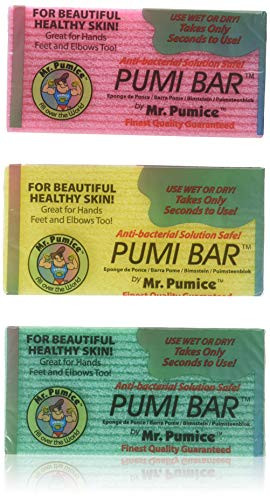 Mr. Pumice Callus Remover Pumi Bar Pedicure Stone & Foot Scrubber Pack of 6