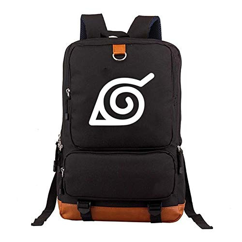 Mxcostume Anime Cosplay Large Capacity Luminous School Bag Backpack (Black1)