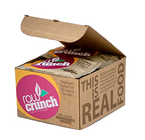 Raw Crunch Bars - Organic Cranberry Orange - Box of 12 Bars Raw Crunch Bars - Organic Cranberry Orange - Box of 12 Bars