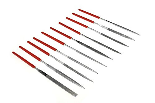 SE 73810DF 10-Piece Mini Diamond File Set, 150 Grit