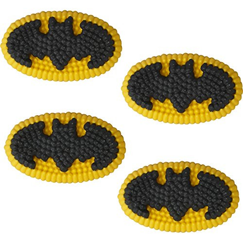 Wilton Batman Icing Decorations, Multicolor Wilton Batman Icing Decorations, Multicolor
