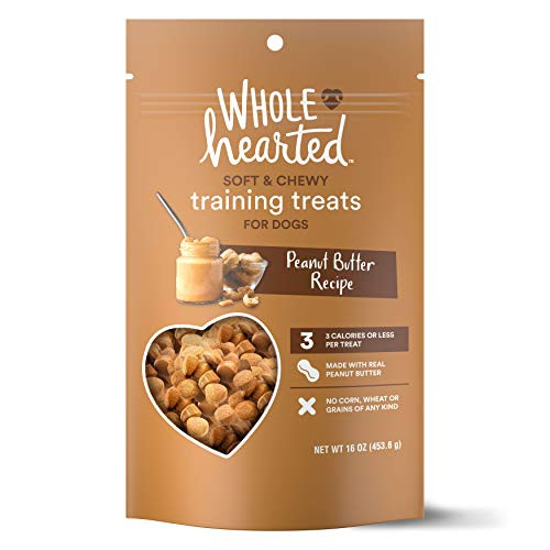 WholeHearted Grain-Free Tender Tidbits Peanut Butter Recipe Dog Training Treats, 16 oz.