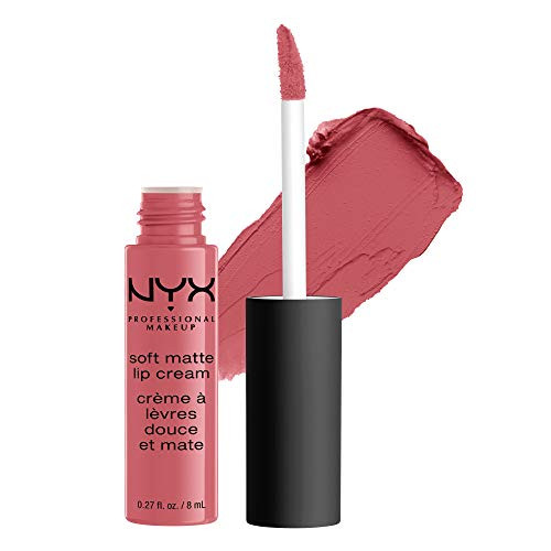 NYX PROFESSIONAL MAKEUP Soft Matte Lip Cream, High-Pigmented Cream Lipstick - Cannes, Matte Muted Mauve