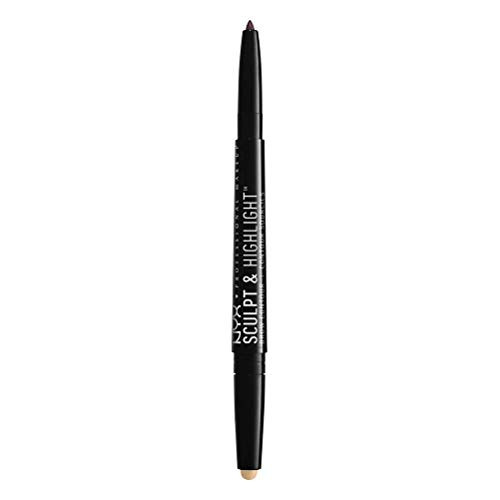 NYX PROFESSIONAL MAKEUP Sculpt & Highlight Brow Contour, Eyebrow Pencil, Espresso Light