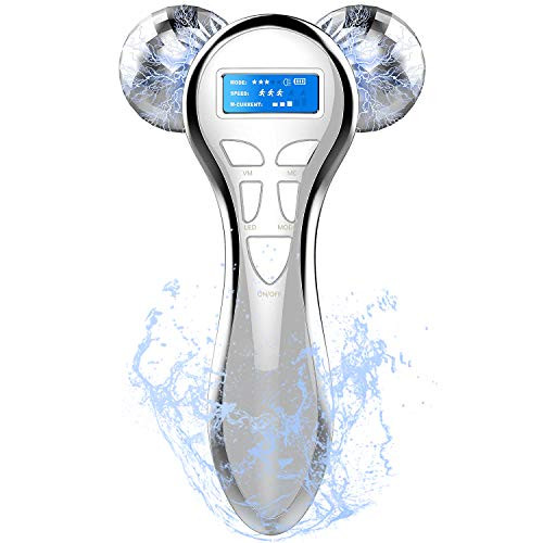 4D Microcurrent Facial Massager Roller, Electric Rechargeable Face Lift Beauty Roller Body Massage for Anti Aging Wrinkles, improve Facial Contour, Firm Body Skin 4D Microcurrent Facial Massager Roller, Electric Rechargeable Face Lift Beauty Roller Body Massage for Anti Aging Wrinkles, improve Facial Contour, Firm Body Skin
