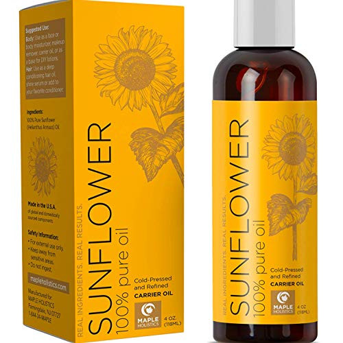 100% Pure Sunflower Seed Oil Anti-Aging Natural Skin Care and Hair Conditioner Health Beauty Carrier Oil for Aromatherapy Essential Oils Massage Therapy Oil with Antioxidant Vitamin E Moisturizer 100% Pure Sunflower Seed Oil Anti-Aging Natural Skin Care and Hair Conditioner Health Beauty Carrier Oil for Aromatherapy Essential Oils Massage Therapy Oil with Antioxidant Vitamin E Moisturizer