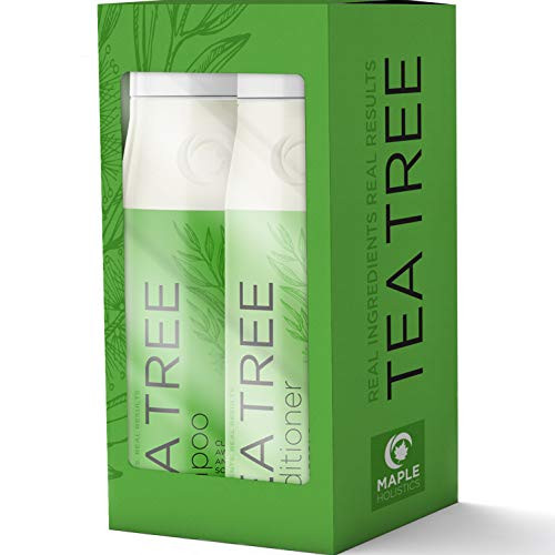 Tea Tree Shampoo And Conditioner Gift Set - Anti Dandruff Scalp Oils For Dry Itchy Skin - Natural Scalp Clarifying Shampoo And Deep Conditioner With Lavender And Rosemary Essential Oil - USA Made Tea Tree Shampoo And Conditioner Gift Set - Anti Dandruff Scalp Oils For Dry Itchy Skin - Natural Scalp Clarifying Shampoo And Deep Conditioner With Lavender And Rosemary Essential Oil - USA Made