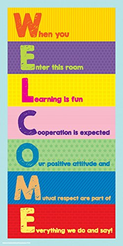 Welcome Inspirational Motivational Teaching Quote Saying Classroom Print (Unframed 12x24 Poster)