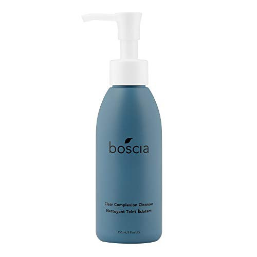 boscia Clear Complexion Cleanser - Vegan, Cruelty-Free, Natural and Clean Skincare | A daily Gentle Exfoliating Cleansing Gel Face Wash, 5 fl oz