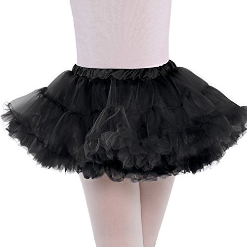 amscan Full Black Petticoat - Child M/L
