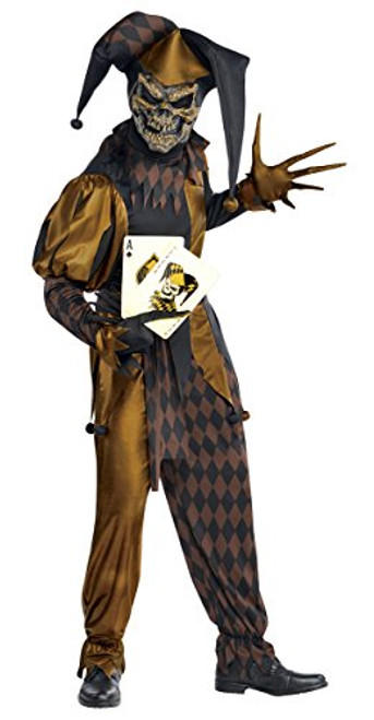 AMSCAN Jokers Wild Skeleton Halloween Costume for Men, Standard, with Included Accessories