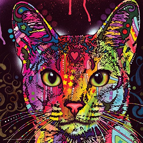 Dean Russo Cat Whiskers Modern Animal Decorative Art Print (Unframed 12x12 Poster) Dean Russo Cat Whiskers Modern Animal Decorative Art Print (Unframed 12x12 Poster)