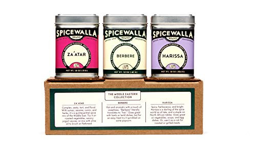 Spicewalla Middle Eastern Spices Set | Harissa Spice, Zaatar or Zahtar, Berbere, 3 Pack | Mediterranean Seasonings