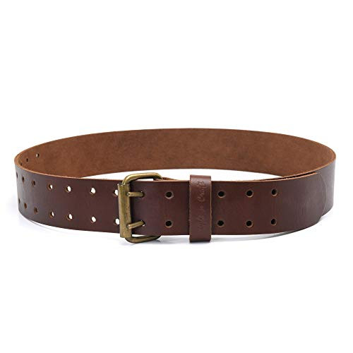 Style N Craft Style n Craft 98052-2" Wide Work Belt in Dark Tan Heavy Top Grain Leather