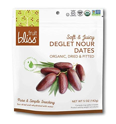 Fruit Bliss Organic Deglet Nour Dates, 5 Ounce - 6 per case.