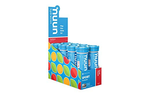 Nuun Sport: Electrolyte Drink Tablets, Fruit Punch, 8 Tubes (80 Servings)