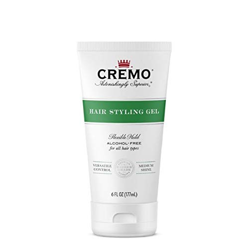 Cremo Barber Grade Hair Styling Gel, Flexible Hold Formula, 6 oz Cremo Barber Grade Hair Styling Gel, Flexible Hold Formula, 6 oz