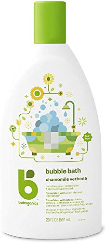 Babyganics Bubble Bath, Chamomile Verbena, 20oz, 2 Pack, Packaging May Vary