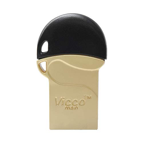 ViccoMan USB Flash Drive 16GB Metal VM125G Dual OTG USB 2.0 Gold Color