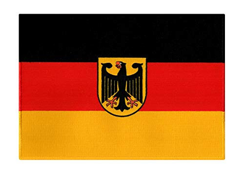 Large Germany Flag Embroidered Patch German Eagle Iron-On Aufnäher Deutschland