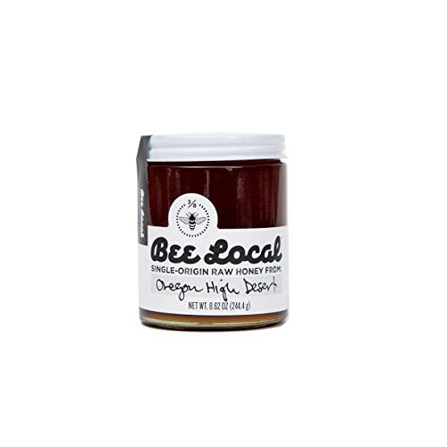 Bee Local Pure Organic Unfiltered and Unrefined Raw Honey, Oregon High Desert, 8.62 Ounce