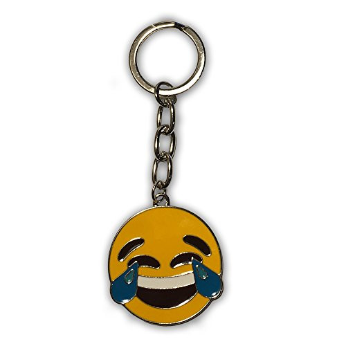 Emoji Key Chain  Everything Emoji Tears of Joy Keychain  Premium Quality Small Key Charms for Teenager Backpack  Cute Tears of Joy Emoji Ring Emoticon Backpack Clips for Kids  Unique Gift