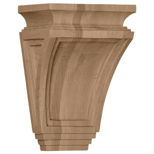 Ekena Millwork COR06X04X09ARAL 6-Inch W x 4-Inch D x 9-Inch H Arts and Crafts Corbel, Alder