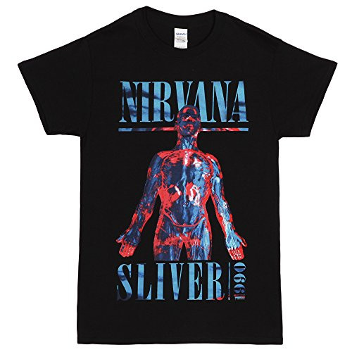 FEA Nirvana 1990 Sliver Adult T-Shirt - Black (Medium)