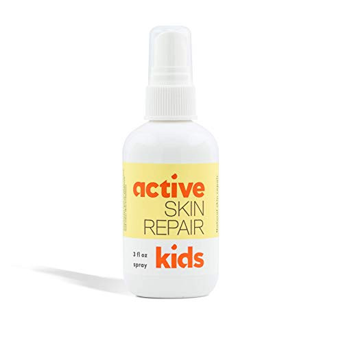 Kids Active Skin Repair Spray  The Safe, Non-Toxic & Natural Kids First Aid Spray for Minor Cuts, Wounds, Scrapes, Rashes, Sunburns, Skin Irritations, and More. No-Sting (3 oz Spray)