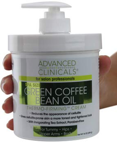 Advanced Clinicals Green Coffee Bean Oil Thermo-firming Cream (16oz)