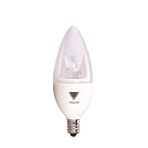 TriGlow T95537 5-Watt (40W Equivalent) LED Candelabra Bulb, DIMMABLE 5000K (Daylight White Color) 325 Lumen E12 Candelabra Base Light Bulb, UL Listed