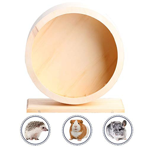 Small Pets Exercise Wheel Hamster Wooden Mute Running Spinner Wheel Play Toy for Rat Gerbil Mice Chinchillas Hedgehogs Guinea Pigs (L) Small Pets Exercise Wheel Hamster Wooden Mute Running Spinner Wheel Play Toy for Rat Gerbil Mice Chinchillas Hedgehogs Guinea Pigs (L)