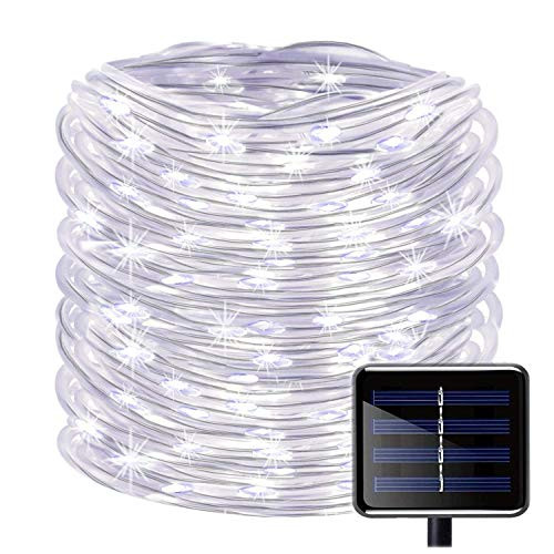 Solar String Lights 100 LEDs 39ft/12M Lights Waterproof Rope Lights String Copper Wire Light for Indoor Outdoor Christmas Garden Party Patio Decor