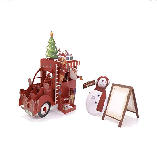 GORGCASE Cute Handmade 3D Pop Up Christmas Xmas Cards, Holiday Cards with Envelope For New Year Gifts For Mom, Dad, Sister,Brother, Son, Daughter, Wife, Grandma, Husband, Friend santa GORGCASE Cute Handmade 3D Pop Up Christmas Xmas Cards, Holiday Cards with Envelope For New Year Gifts For Mom, Dad, Sister,Brother, Son, Daughter, Wife, Grandma, Husband, Friend santa