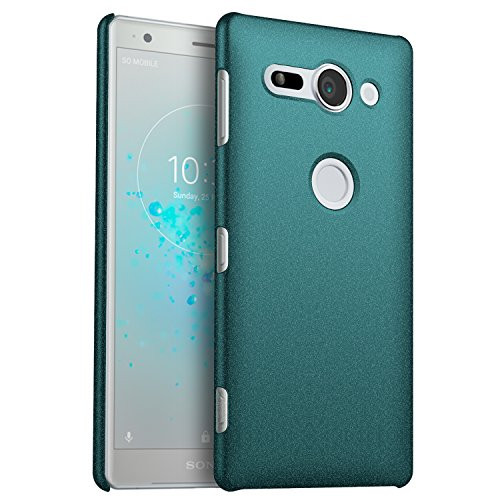 BANZN Slim Fit Sony Xperia XZ2 Compact Case, Ultra Thin Anti-Fingerprint and Minimalist Hard PC Cover for Sony Xperia XZ2 Compact 2018 (Gravel Green)