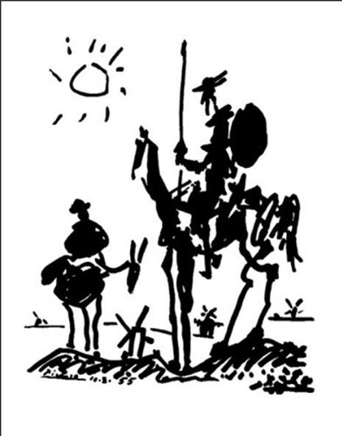 Pablo Picasso Don Quixote Art Print Poster 11 by 14