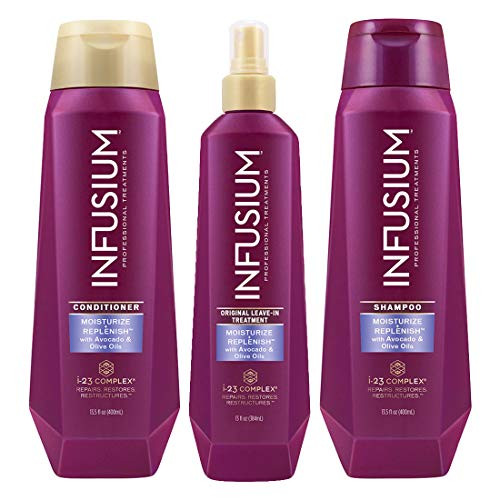 INFUSIUM, Shampoo + Conditioner + Leave in Treatment, Moisturize and Replenish, 13.5 oz, (ea.)