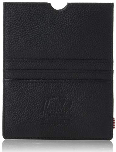 Herschel Eugene RFID Blocking Passport Wallet, black Pebbled leather, One Size