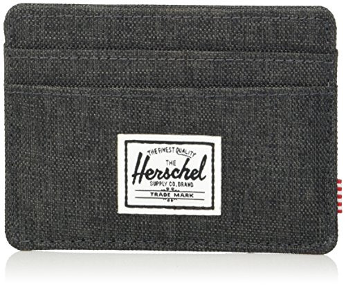 Herschel Charlie RFID, black crosshatch, One Size