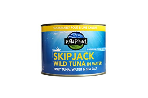 Wild Planet Wild Skipjack Light Tuna in Spring Water, 3rd Party Mercury Tested, 66.5 Ounce Wild Planet Wild Skipjack Light Tuna in Spring Water, 3rd Party Mercury Tested, 66.5 Ounce