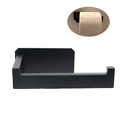 Omama Paper Roll Holder-Bathroom Toilet Paper Holder Stand no Drilling (Black)