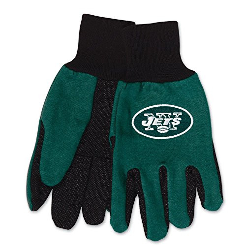 NFL New York Jets Two-Tone Gloves, 2-Pack, Green/Black