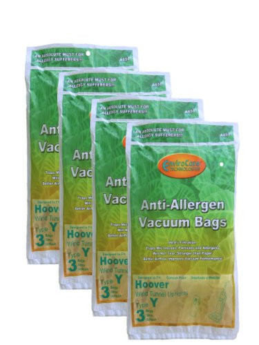 EnviroCare Replacement Anti-Allergen Vacuum Bags for Hoover Type Y Uprights 12 Pack