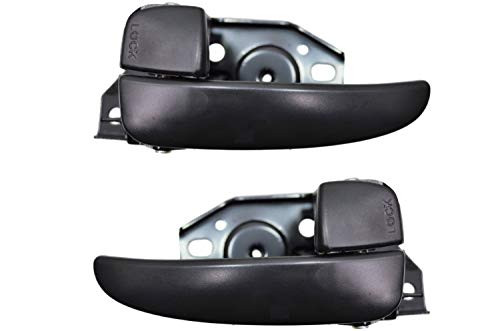 PT Auto Warehouse HY-2305A-DP - Interior Inner Inside Door Handle, Black - Left/Right Pair