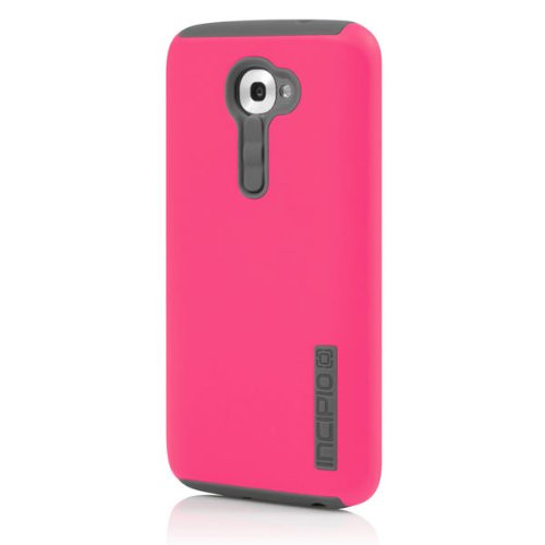 Incipio DualPro Case for LG G2 (Verizon) - Carrying Case - Retail Packaging - Cherry Blossom Pink/Gray